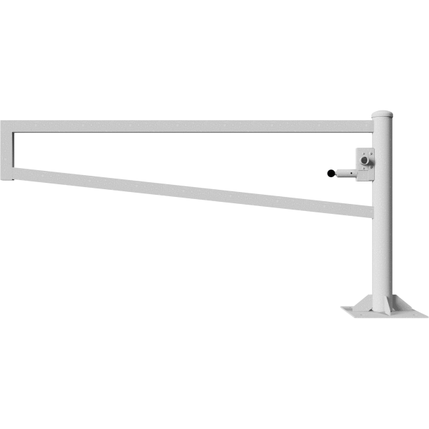 Swiveling gates | to be fixed by plugs, hot-dip galvanized | total width: 2000 mm | with triangular lock